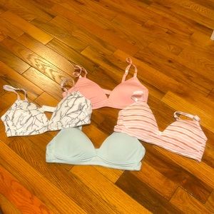 Danskin Girls 4 pack Bras size 34A